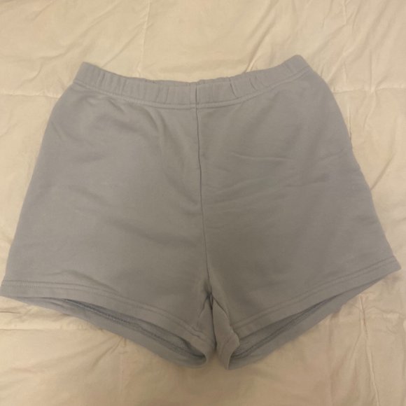 TNA airy fleece light blue shorts - Picture 1 of 2